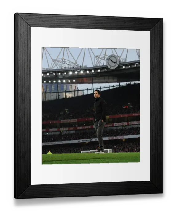 Framed Print : Mikel Arteta vs. Chelsea: Showdown at Emirates Stadium - Arsenal vs. Chelsea Clash in Premier League