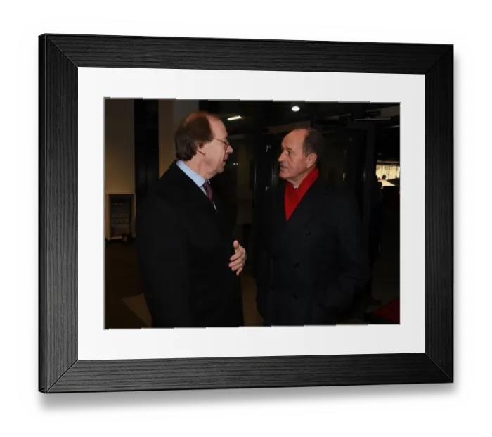 Framed Print : Arsenal Legends Reunited: George Graham and Charlie George Before Arsenal vs. Chelsea Framed Print : Arsenal Legends Reunited: George Graham and Charlie George Before Arsenal vs. Chelsea