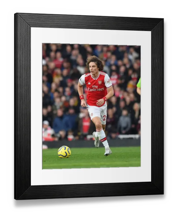 Framed Print : David Luiz (Arsenal). Arsenal 1:2 Chelsea Framed Print : David Luiz (Arsenal). Arsenal 1:2 Chelsea