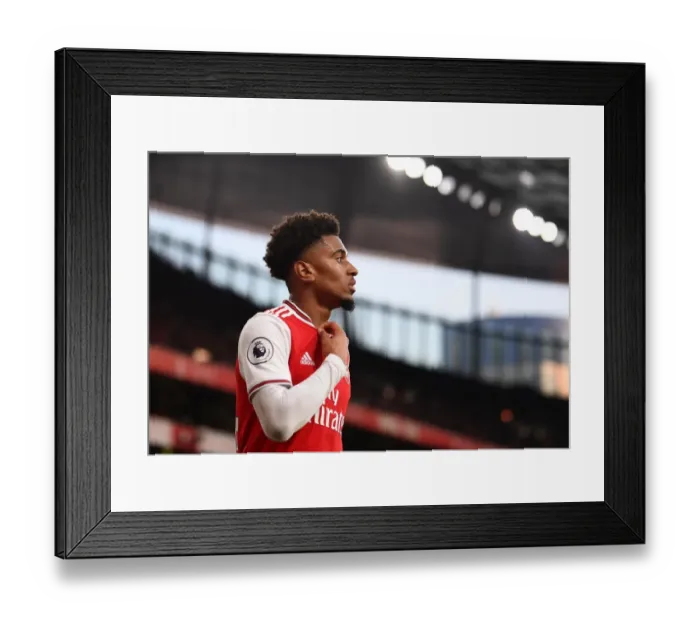 Framed Print : Reiss Nelson (Arsenal). Arsenal 1:2 Chelsea Framed Print : Reiss Nelson (Arsenal). Arsenal 1:2 Chelsea