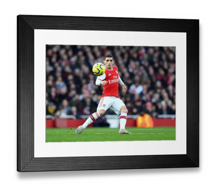 Framed Print : Lucas Torreira (Arsenal). Arsenal 1:2 Chelsea