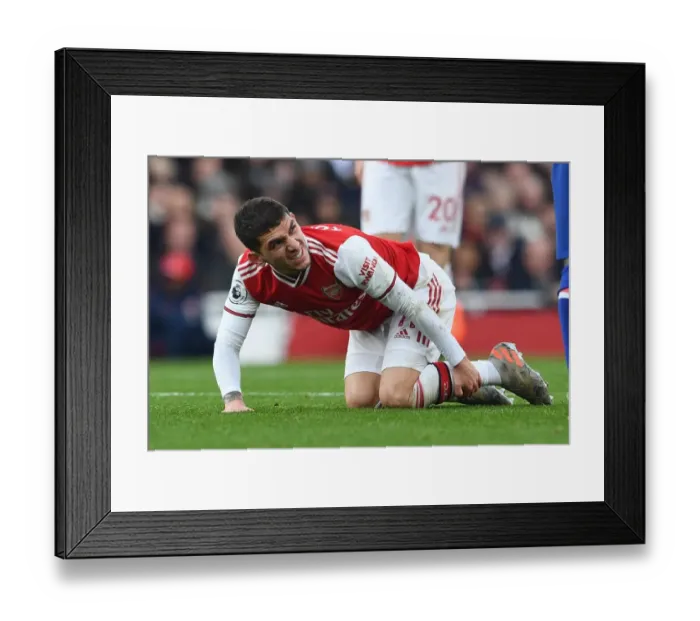 Framed Print : Lucas Torreira (Arsenal). Arsenal 1:2 Chelsea