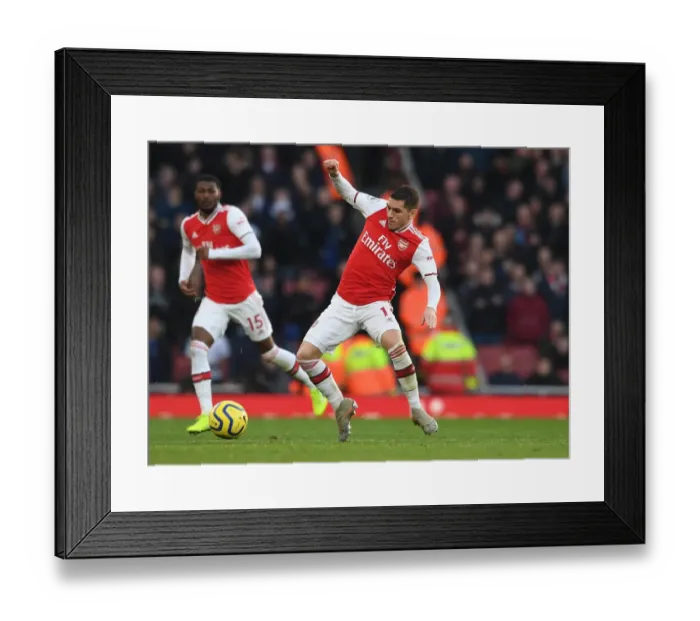 Framed Print : Lucas Torreira (Arsenal). Arsenal 1:2 Chelsea