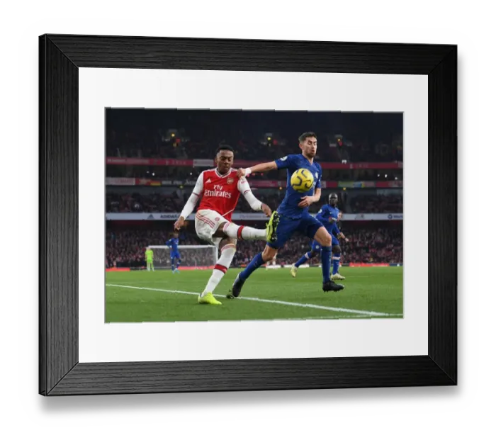Framed Print : Intense Rivalry: Willock vs. Jorginho - Arsenal vs. Chelsea Showdown (2019-20) Framed Print : Intense Rivalry: Willock vs. Jorginho - Arsenal vs. Chelsea Showdown (2019-20)