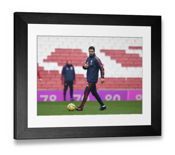 Framed Print : Arsenal vs Manchester United: Mikel Arteta Faces Off in Premier League Showdown (2019-20) Framed Print : Arsenal vs Manchester United: Mikel Arteta Faces Off in Premier League Showdown (2019-20)