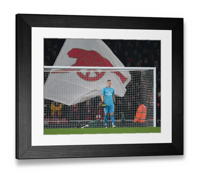 Framed Print : Arsenal's Bernd Leno Focused Against Manchester United in Premier League Clash (Arsenal v Manchester United, 2019-20) Framed Print : Arsenal's Bernd Leno Focused Against Manchester United in Premier League Clash (Arsenal v Manchester United, 2019-20)