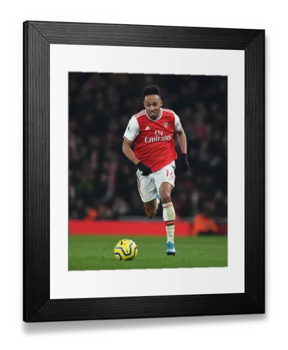 Framed Print : Arsenal's Aubameyang Faces Manchester United in Premier League Showdown