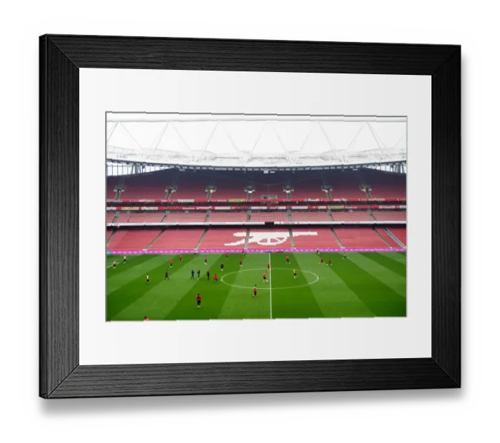 Framed Print : Arsenal and Manchester United: Premier League Training, Emirates Stadium (January 2020)