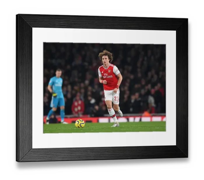 Framed Print : Arsenal vs Manchester United: David Luiz in Action at the Emirates Stadium (Premier League 2019-20) Framed Print : Arsenal vs Manchester United: David Luiz in Action at the Emirates Stadium (Premier League 2019-20)