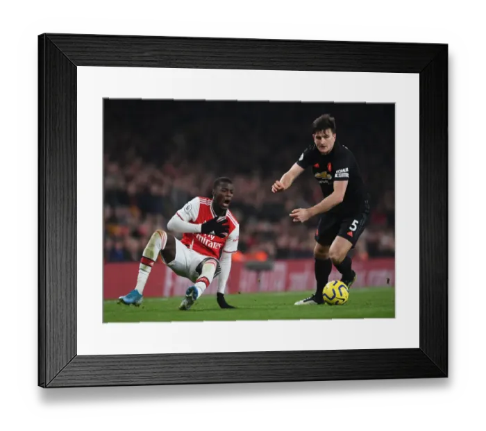 Framed Print : Pepe vs. Maguire: Foul Play in Arsenal vs. Manchester United - Premier League 2019-20 Framed Print : Pepe vs. Maguire: Foul Play in Arsenal vs. Manchester United - Premier League 2019-20