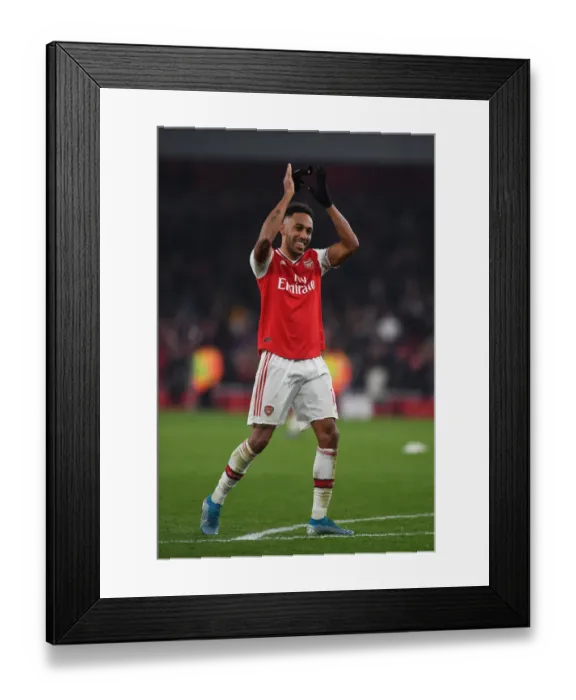Framed Print : Aubameyang's Emotional Reaction: Arsenal vs Manchester United, Premier League 2019-2020 Framed Print : Aubameyang's Emotional Reaction: Arsenal vs Manchester United, Premier League 2019-2020