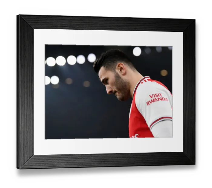 Framed Print : Arsenal's Sead Kolasinac Gears Up for Arsenal v Manchester United (2019-20) Framed Print : Arsenal's Sead Kolasinac Gears Up for Arsenal v Manchester United (2019-20)