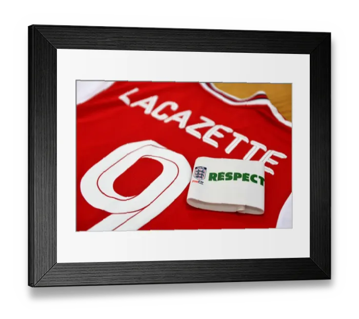 Framed Print : Arsenal FC: Alexis Lacazette Prepares for FA Cup Clash Against Leeds United