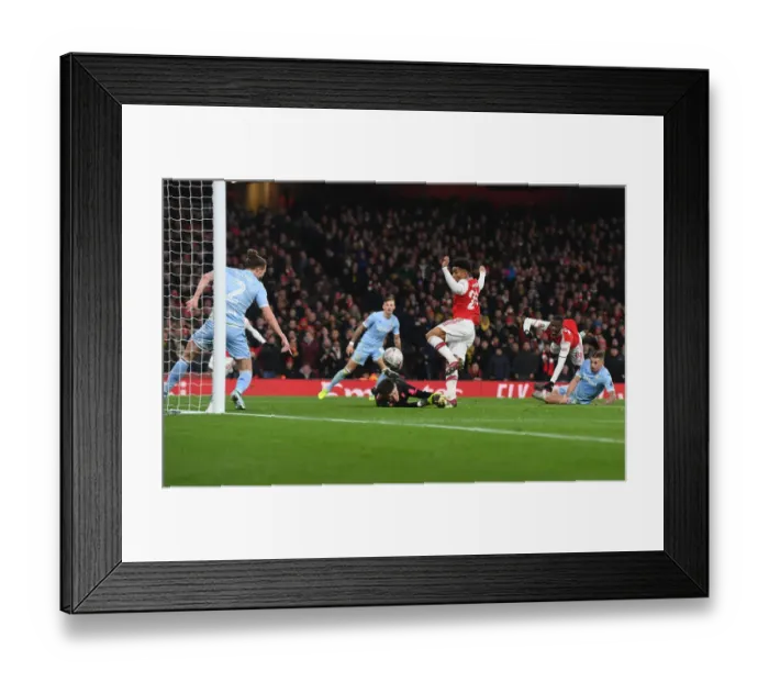 Framed Print : Reiss Nelson Scores the FA Cup-Winning Goal for Arsenal vs Leeds United Framed Print : Reiss Nelson Scores the FA Cup-Winning Goal for Arsenal vs Leeds United