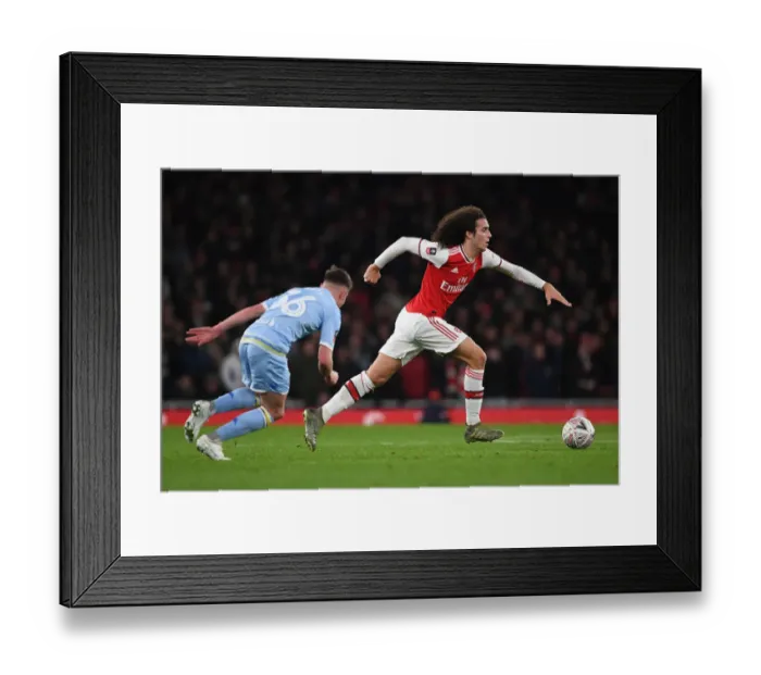 Framed Print : Arsenal vs Leeds United: FA Cup Battle at Emirates Stadium