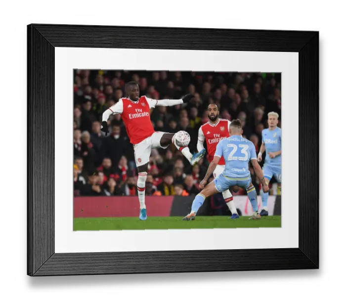 Framed Print : Arsenal vs Leeds United: FA Cup Battle at Emirates Stadium