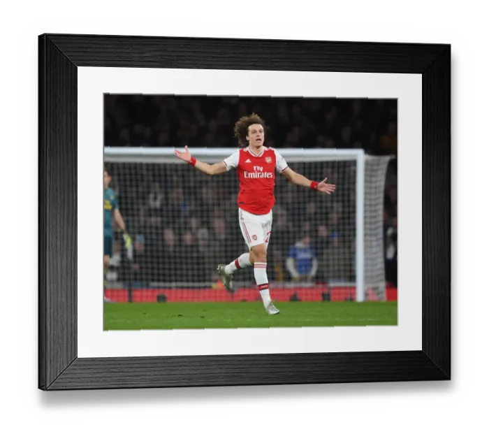 Framed Print : Arsenal vs Leeds United: FA Cup Battle - David Luiz's Inspiring Performance