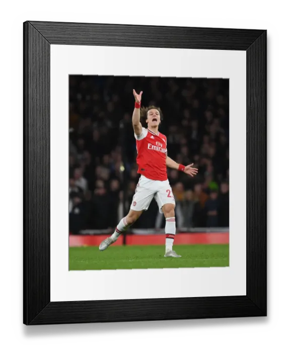 Framed Print : Arsenal vs Leeds United: FA Cup Showdown - David Luiz's Emirates Battle Framed Print : Arsenal vs Leeds United: FA Cup Showdown - David Luiz's Emirates Battle