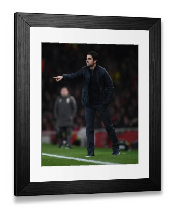 Framed Print : Mikel Arteta Leads Arsenal Against Leeds United in FA Cup Third Round Framed Print : Mikel Arteta Leads Arsenal Against Leeds United in FA Cup Third Round