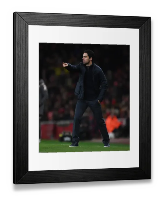 Framed Print : Mikel Arteta Leads Arsenal Against Leeds United in FA Cup Clash Framed Print : Mikel Arteta Leads Arsenal Against Leeds United in FA Cup Clash