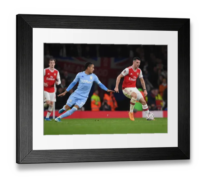Framed Print : Arsenal vs Leeds United: FA Cup Third Round Clash at Emirates Stadium Framed Print : Arsenal vs Leeds United: FA Cup Third Round Clash at Emirates Stadium