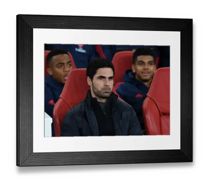 Framed Print : Arsenal's Mikel Arteta Before FA Cup Clash Against Leeds United Framed Print : Arsenal's Mikel Arteta Before FA Cup Clash Against Leeds United