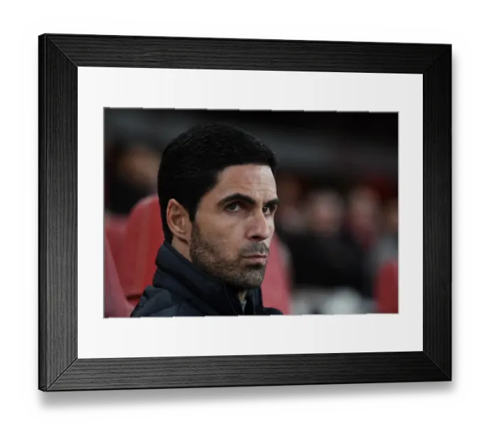 Framed Print : Mikel Arteta: Arsenal's Coach Readies for FA Cup Battle Against Leeds United