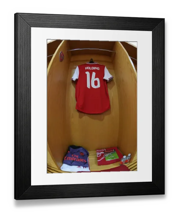 Framed Print : Arsenal FC: Rob Holding Prepares for FA Cup Clash Against Leeds United