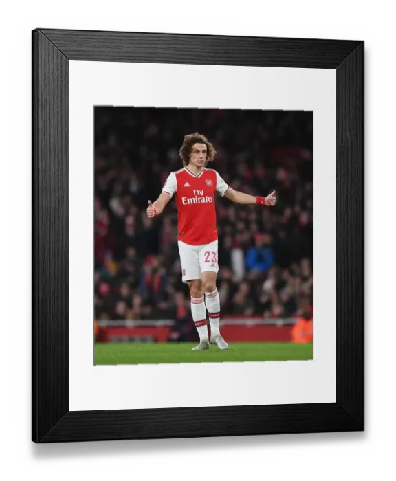 Framed Print : Arsenal's David Luiz in FA Cup Action Against Leeds United