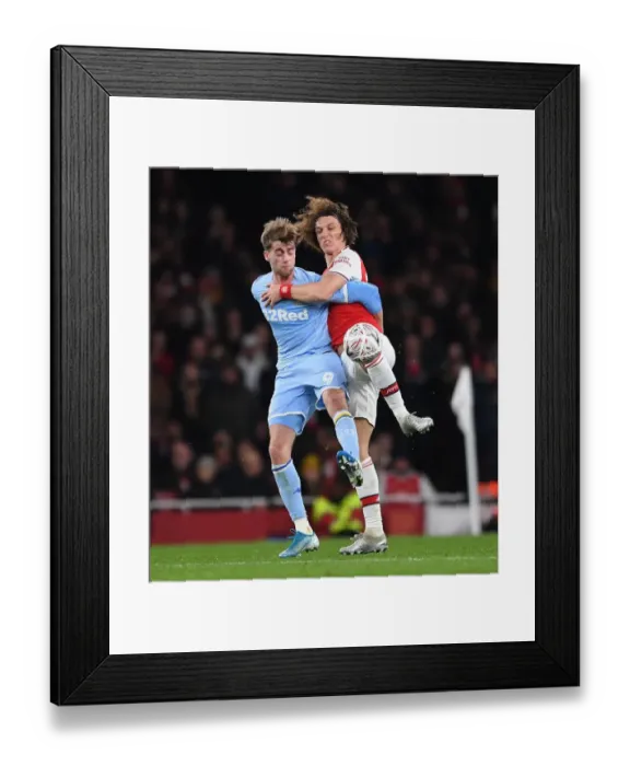 Framed Print : Arsenal vs Leeds United: David Luiz vs Patrick Bamford Clash in FA Cup Third Round Framed Print : Arsenal vs Leeds United: David Luiz vs Patrick Bamford Clash in FA Cup Third Round