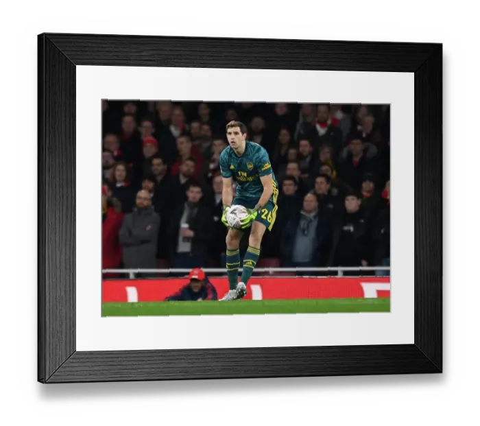 Framed Print : Arsenal vs Leeds United: Emi Martinez in FA Cup Action at Emirates Stadium Framed Print : Arsenal vs Leeds United: Emi Martinez in FA Cup Action at Emirates Stadium