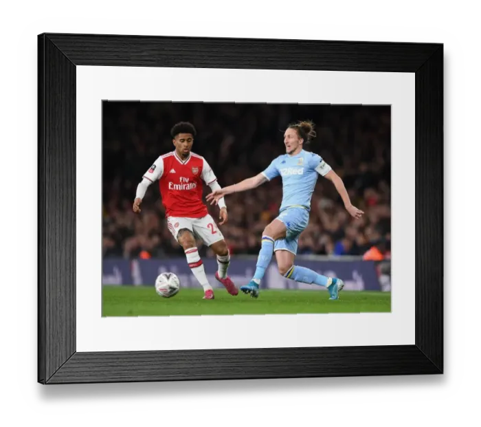 Framed Print : Arsenal vs Leeds United: FA Cup Clash – Nelson vs Ayling Framed Print : Arsenal vs Leeds United: FA Cup Clash – Nelson vs Ayling
