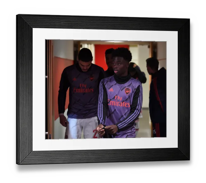 Framed Print : Bukayo Saka (Arsenal). Arsenal 1:0 Leeds United Framed Print : Bukayo Saka (Arsenal). Arsenal 1:0 Leeds United