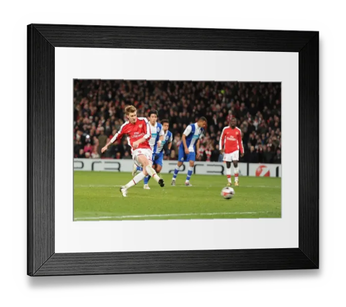 Framed Print : Nicklas Bendtner Scores His Hat-Trick: Arsenal Crushes FC Porto 5-0 in UEFA Champions League Framed Print : Nicklas Bendtner Scores His Hat-Trick: Arsenal Crushes FC Porto 5-0 in UEFA Champions League
