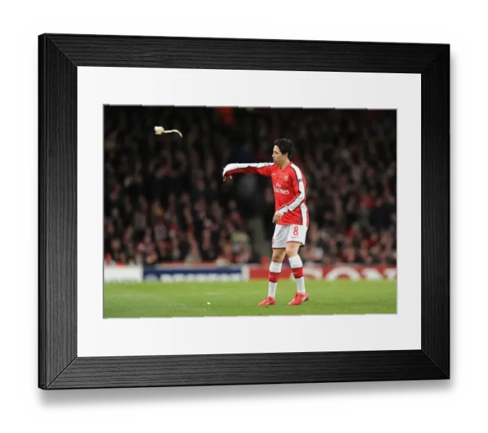 Framed Print : Samir Nasri (Arsenal). Arsenal 5: 0 FC Porto, UEFA Champions League First Knockout Round