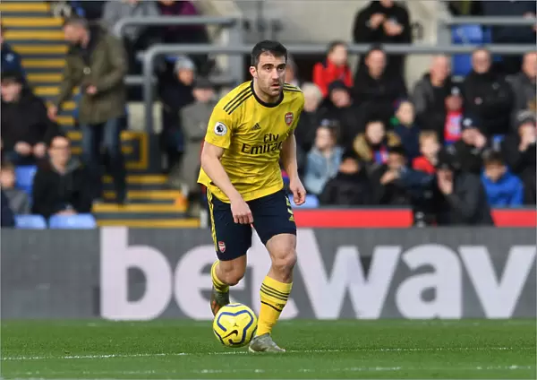 Sokratis of Arsenal in Action against Crystal Palace - Premier League 2019-20