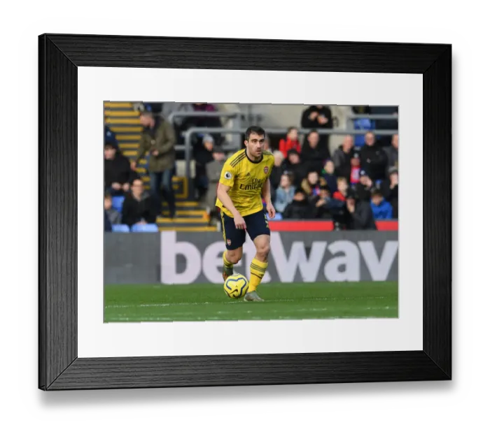Framed Print : Sokratis of Arsenal in Action against Crystal Palace - Premier League 2019-20