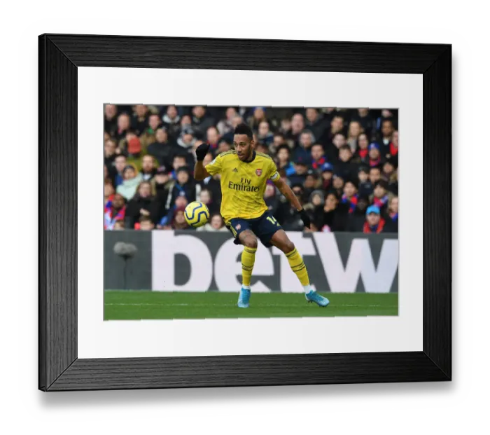 Framed Print : Arsenal's Aubameyang Scores Stunning Goals in Crystal Palace Victory (Premier League 2019-20)
