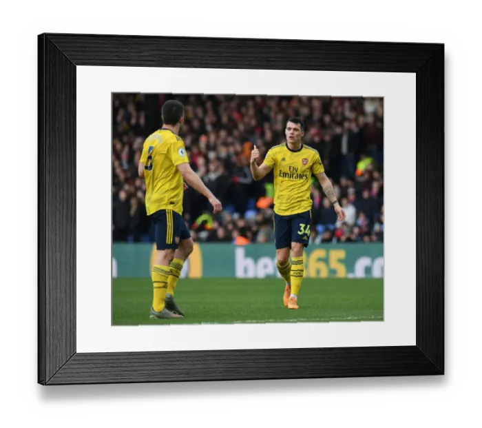 Framed Print : Granit Xhaka in Action: Crystal Palace vs. Arsenal, Premier League 2019-20 Framed Print : Granit Xhaka in Action: Crystal Palace vs. Arsenal, Premier League 2019-20