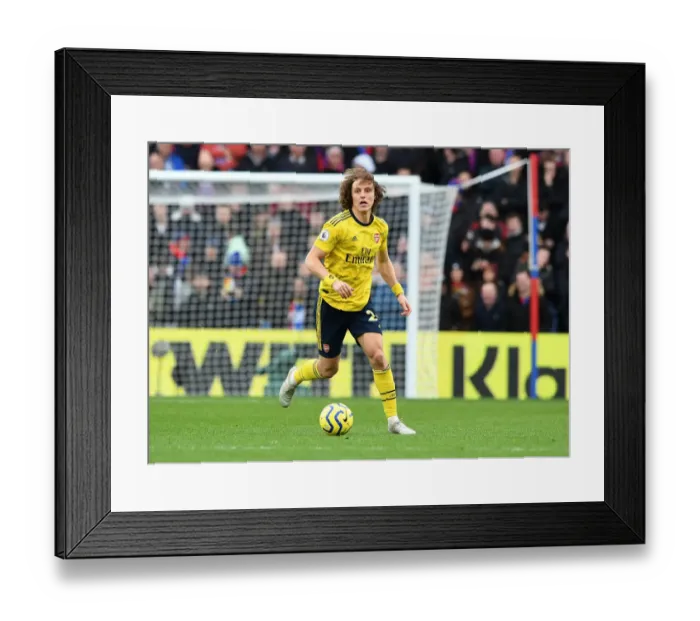 Framed Print : David Luiz Focuses in Arsenal's Battle at Selhurst Park (Crystal Palace vs Arsenal, Premier League 2019-20)