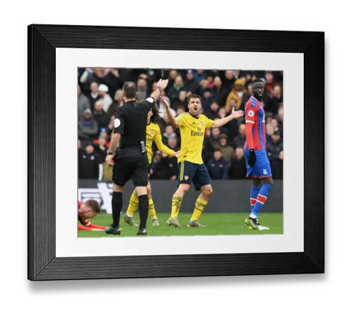Framed Print : Sokratis of Arsenal in Action at Crystal Palace, Premier League 2019-20