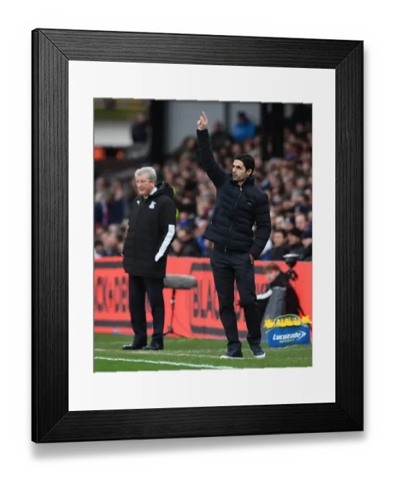 Framed Print : Mikel Arteta Leads Arsenal in Premier League Showdown at Crystal Palace, London 2020