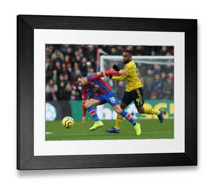 Framed Print : Clash at Selhurst Park: Lacazette vs McArthur in Premier League Showdown (Crystal Palace vs Arsenal, 2019-20) Framed Print : Clash at Selhurst Park: Lacazette vs McArthur in Premier League Showdown (Crystal Palace vs Arsenal, 2019-20)