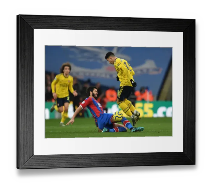 Framed Print : Martinelli Foul: Arsenal vs Crystal Palace, Premier League 2019-20 Framed Print : Martinelli Foul: Arsenal vs Crystal Palace, Premier League 2019-20