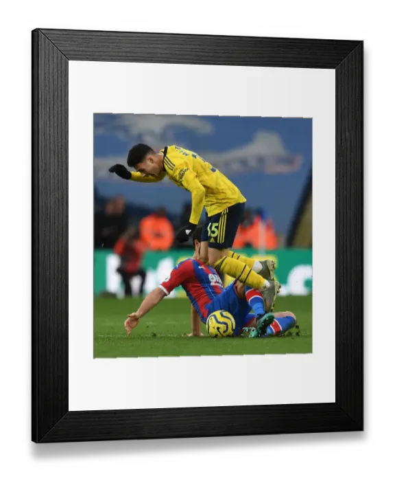 Framed Print : Martinelli Foul: Arsenal vs Crystal Palace, Premier League 2019-20