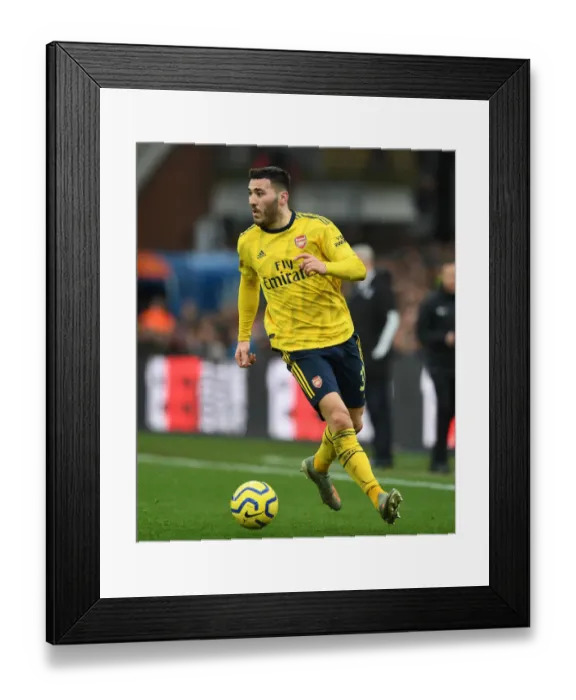 Framed Print : Sead Kolasinac Focuses in Arsenal's Battle at Selhurst Park (Crystal Palace vs Arsenal, Premier League 2019-20)