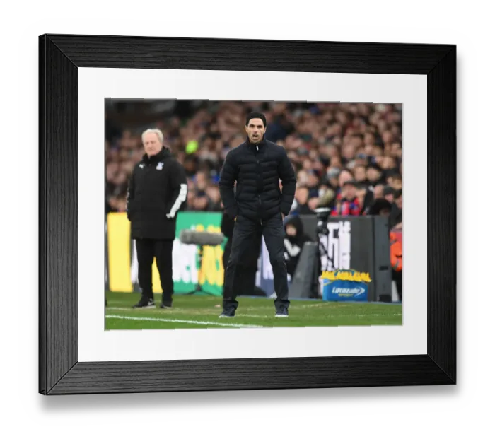 Framed Print : Mikel Arteta Leads Arsenal at Crystal Palace in Premier League Clash, January 2020