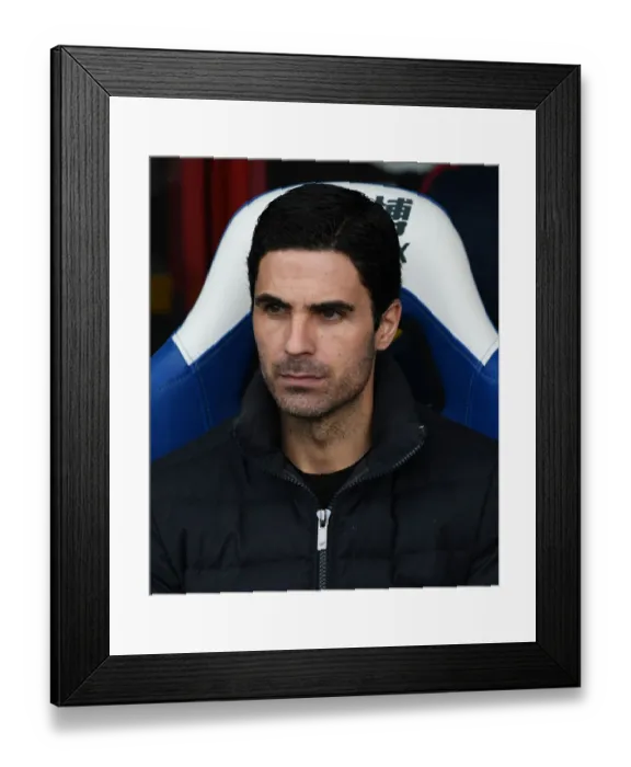 Framed Print : Mikel Arteta Before Arsenal's Clash Against Crystal Palace in Premier League Framed Print : Mikel Arteta Before Arsenal's Clash Against Crystal Palace in Premier League