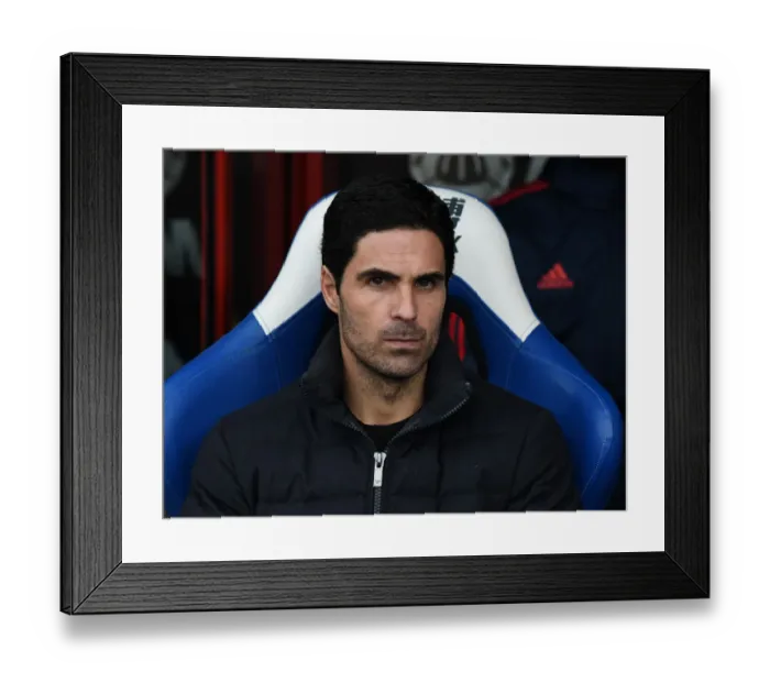 Framed Print : Mikel Arteta Before Crystal Palace vs Arsenal Premier League Clash (January 2020)