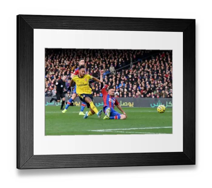 Framed Print : Aubameyang Scores: Crystal Palace vs. Arsenal, Premier League 2019-20